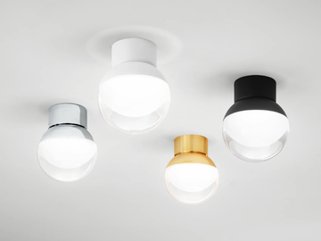 ROSSINI_S - LED glass and aluminium ceiling lamp by Linea Light Group - view 3